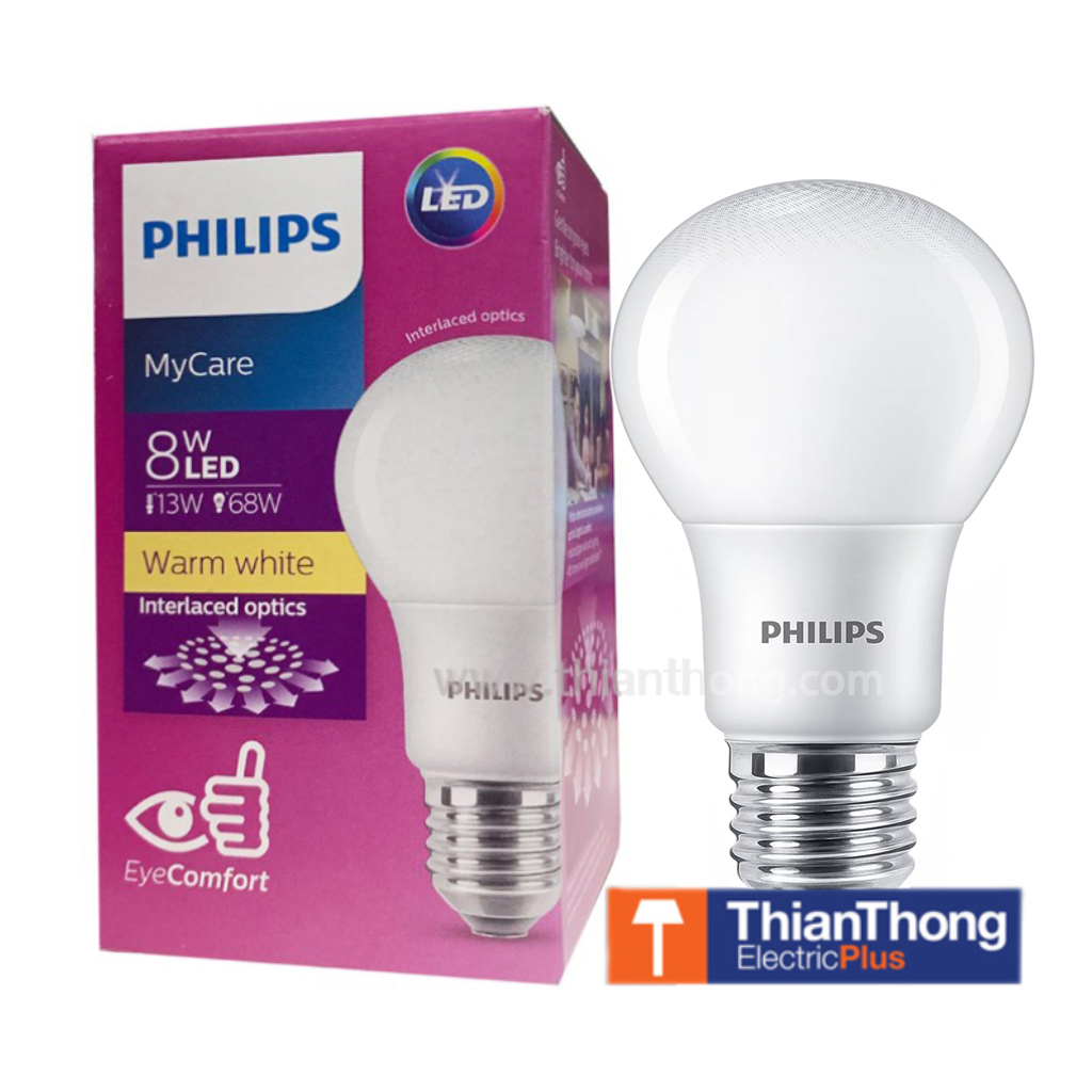 Philips Led Bulb Mycare W Warmwhite Philips