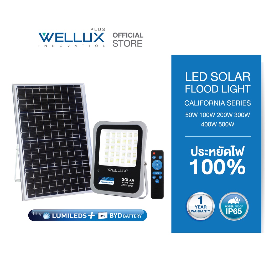 Wellux W W W W W W Led Solar Flood