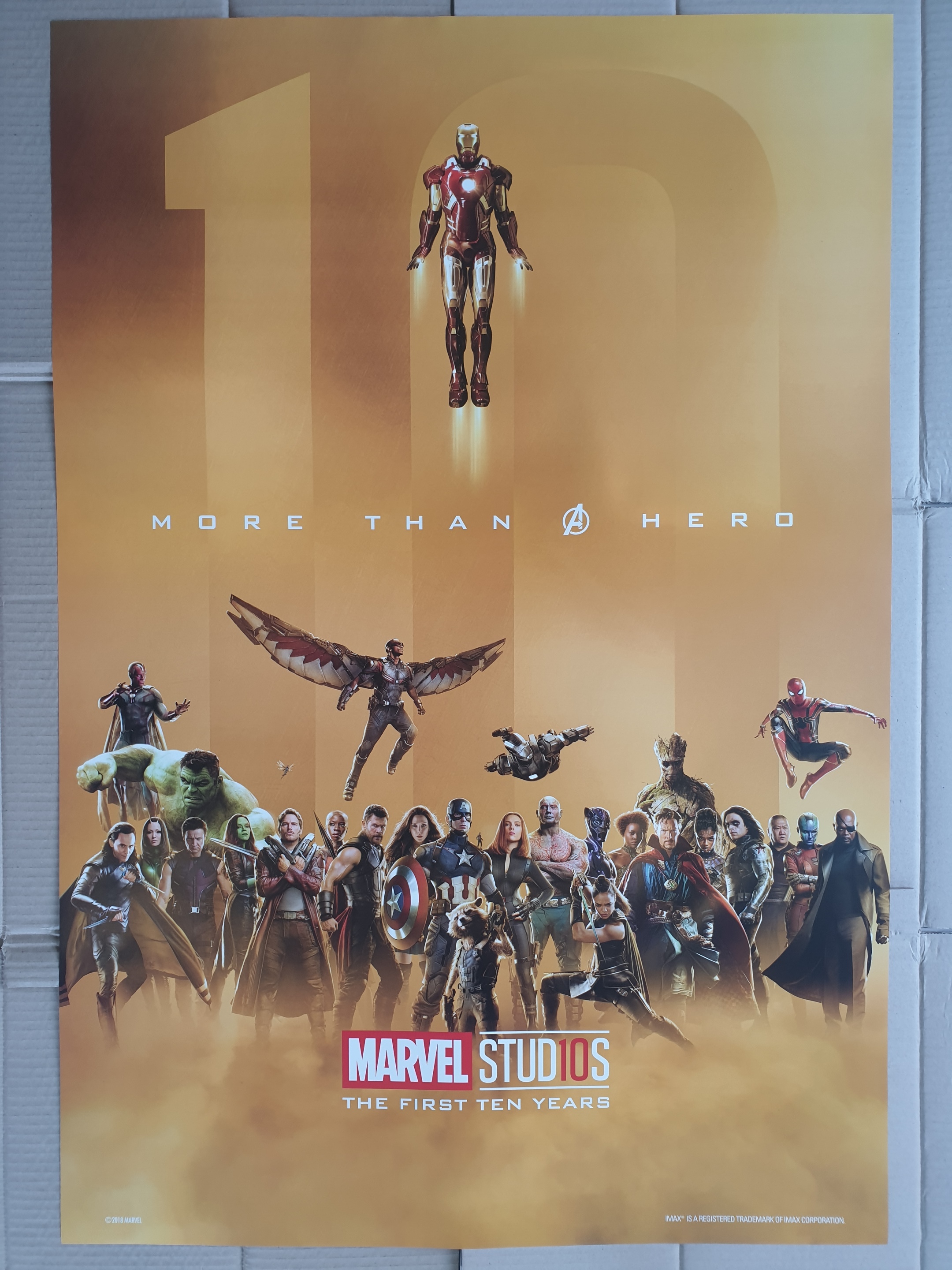 [Poster House Thailand] MARVEL THE FIRST TEN YEARS พร้อมกรอบอะลูมิเนียม ...