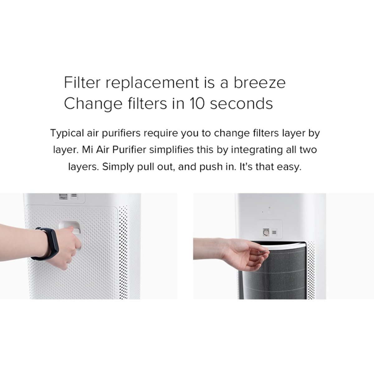 Mi air purifier store filter change