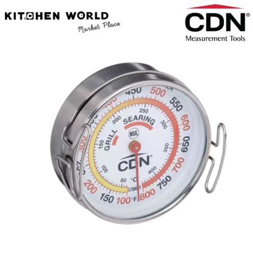 CDN GTS800X Grill Surface Thermometer, Silver 