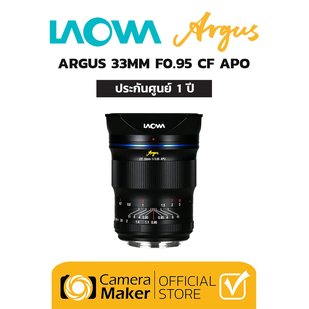 Laowa Argus 33mm F0 95 Cf Apo เลนส์สำหรับ กล้อง Aps C เลนส์มือหมุน