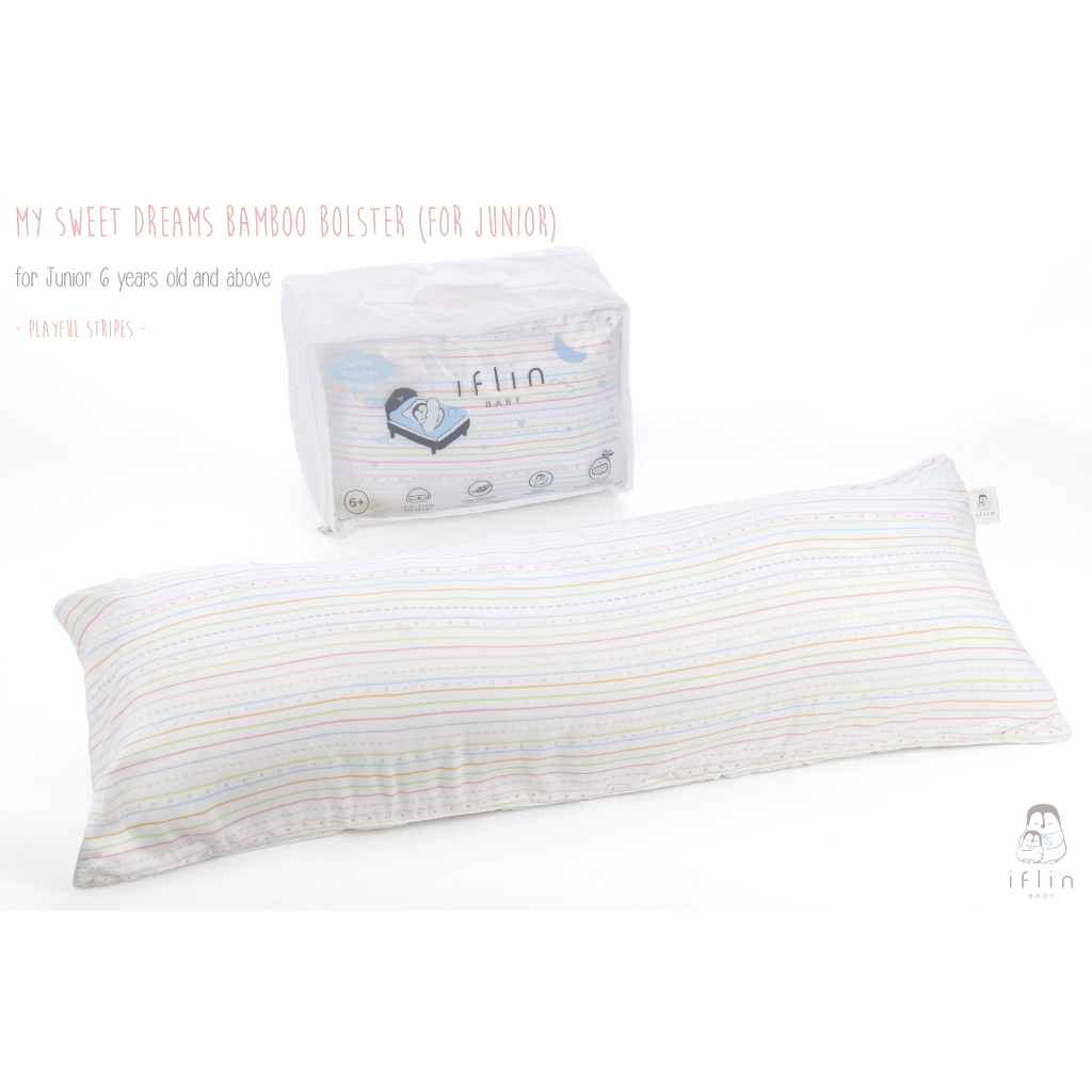 Sleepery Bamboo Bolster case ปลอกหมอนข้าง ใยไผ่ Frost Blue Frost Blue