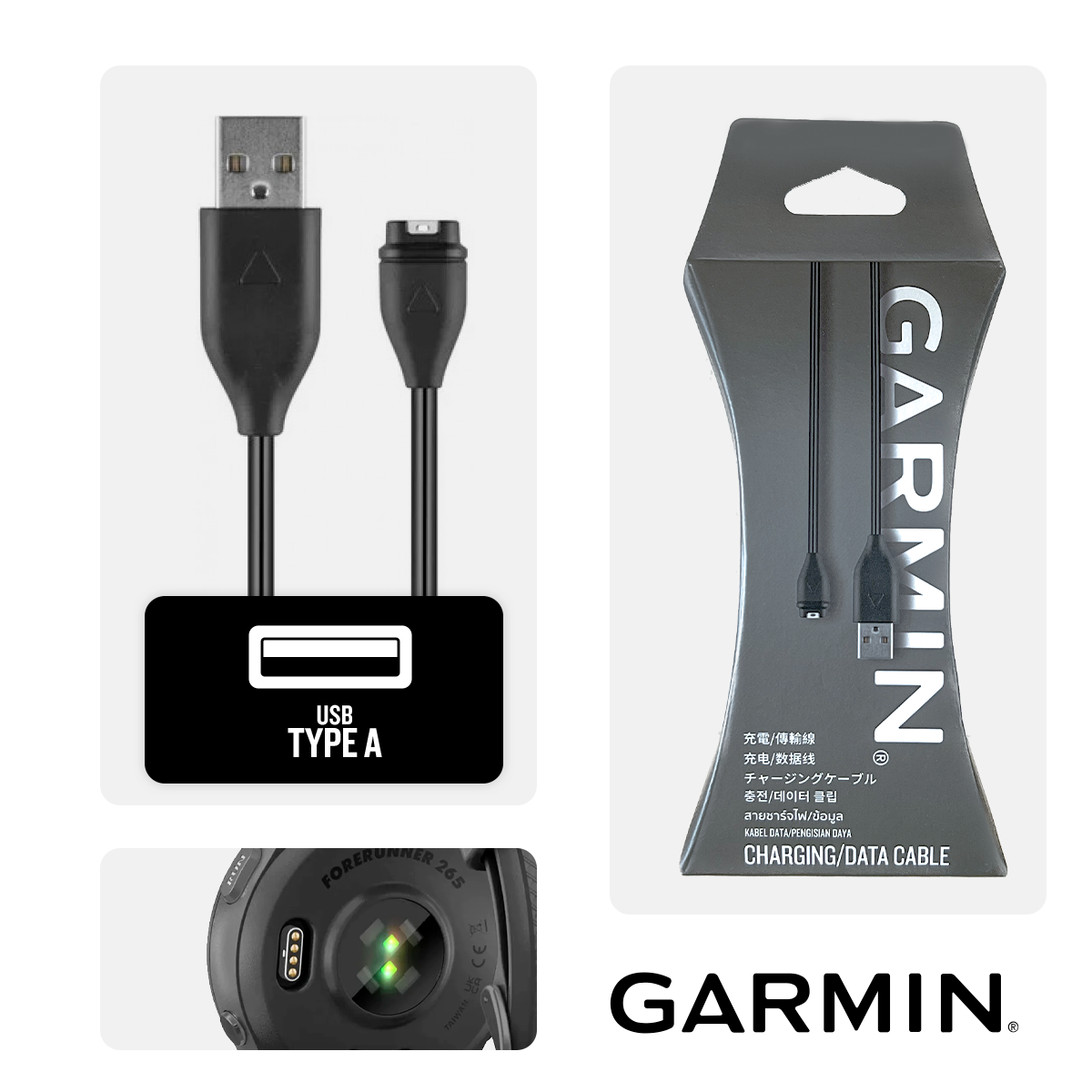 สายชาร์จ Garmin Charging Cable by Garmin สายชาร์จ & เชื่อมต่อ Garmin