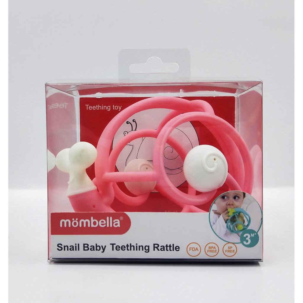 Mombella ยางกัดหอยทาก มัมเบล่า Mombella Snail Baby Teething Rattle แถม
