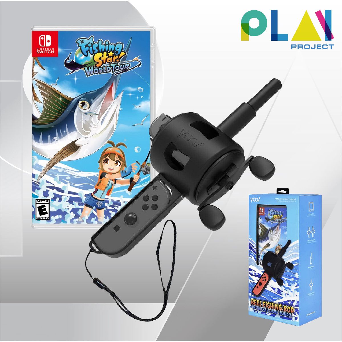 Play Project Nintendo Switch : Yool Reel Fishing Rod Bundle With