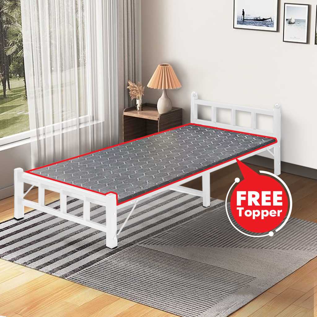 MYHOME DESIGN ARIES Bed Frame Only Mattress ARIAL750011 75ซม โครงขาว