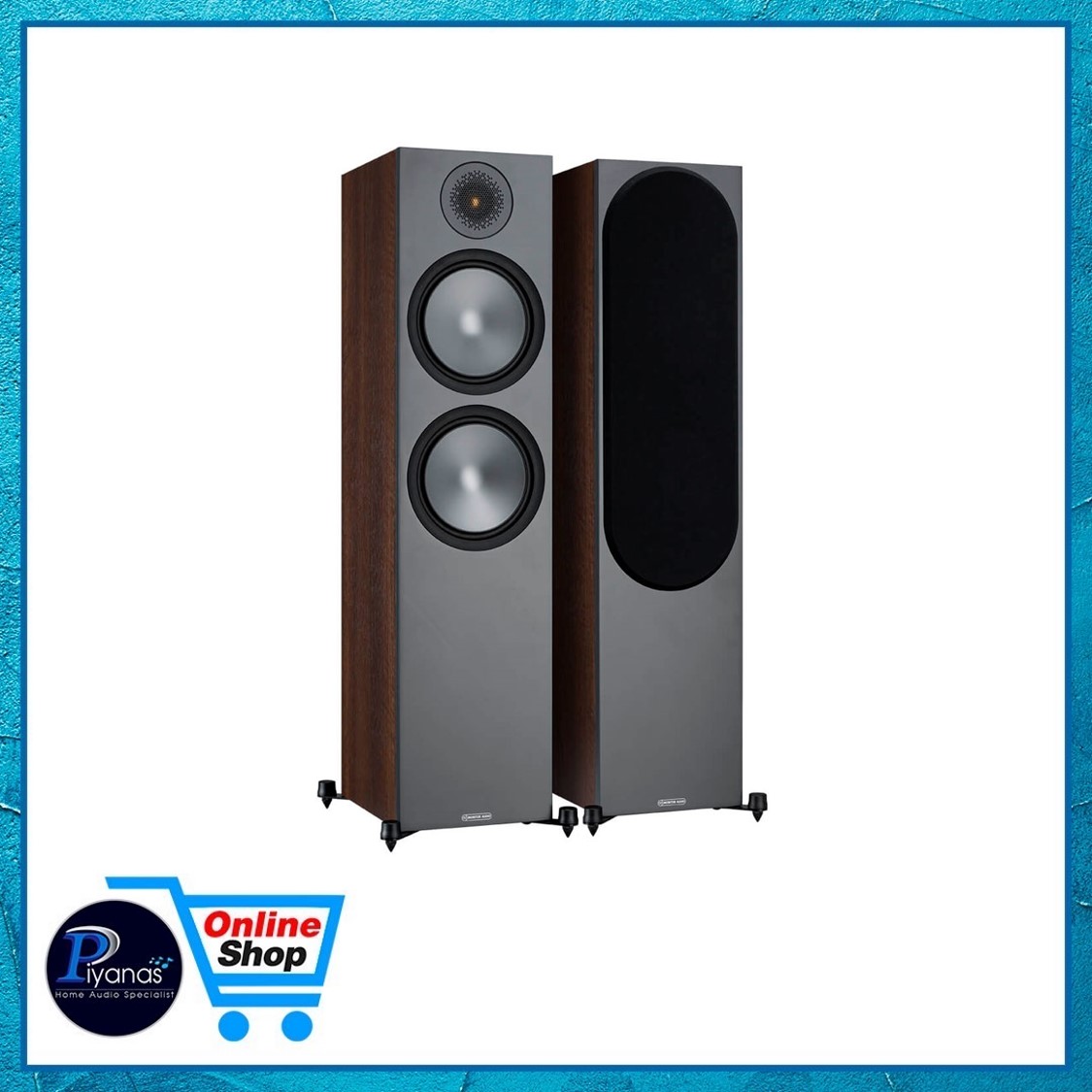 MONITOR AUDIO : BRONZE-500 (BLACK/WALNUT) 6G WALNUT - ThaiPick