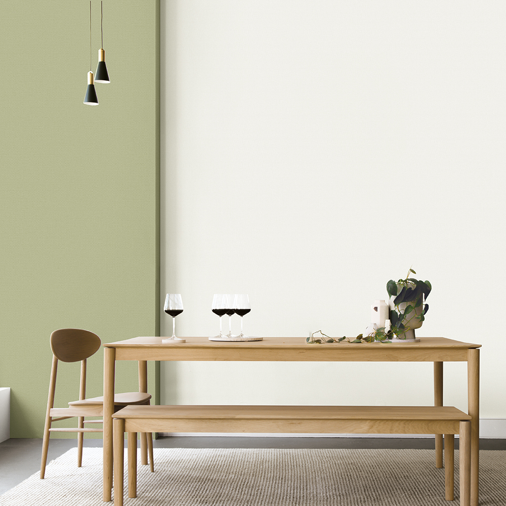 Wall on sale วอลเปเปอร์ BASIC 4186 ลายเรียบ สีเขียว บริษัท เด็คโค่