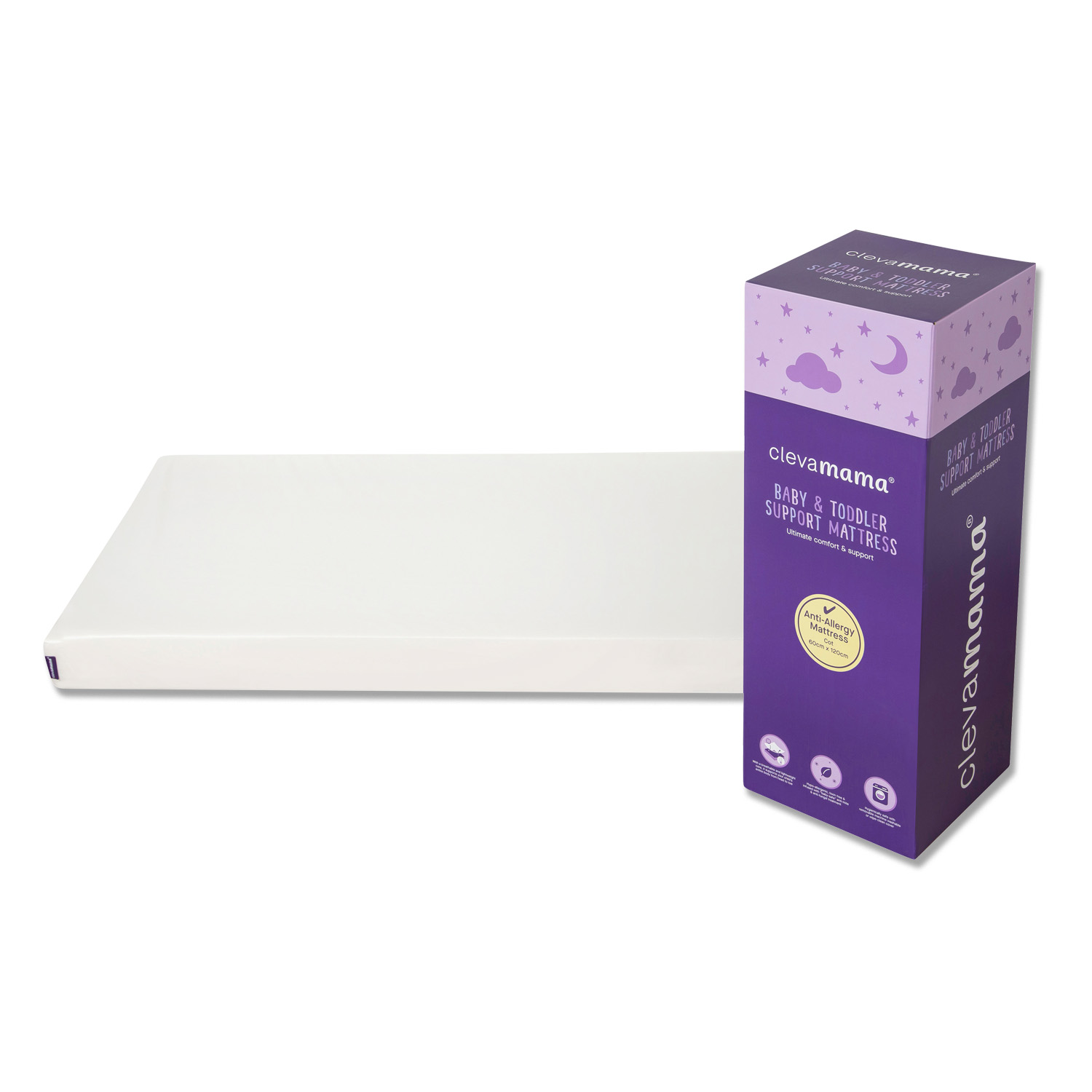 Clevamama Anti-Allergy Mattress 60 X 120 X 10 Cm - Cot Size main image 0