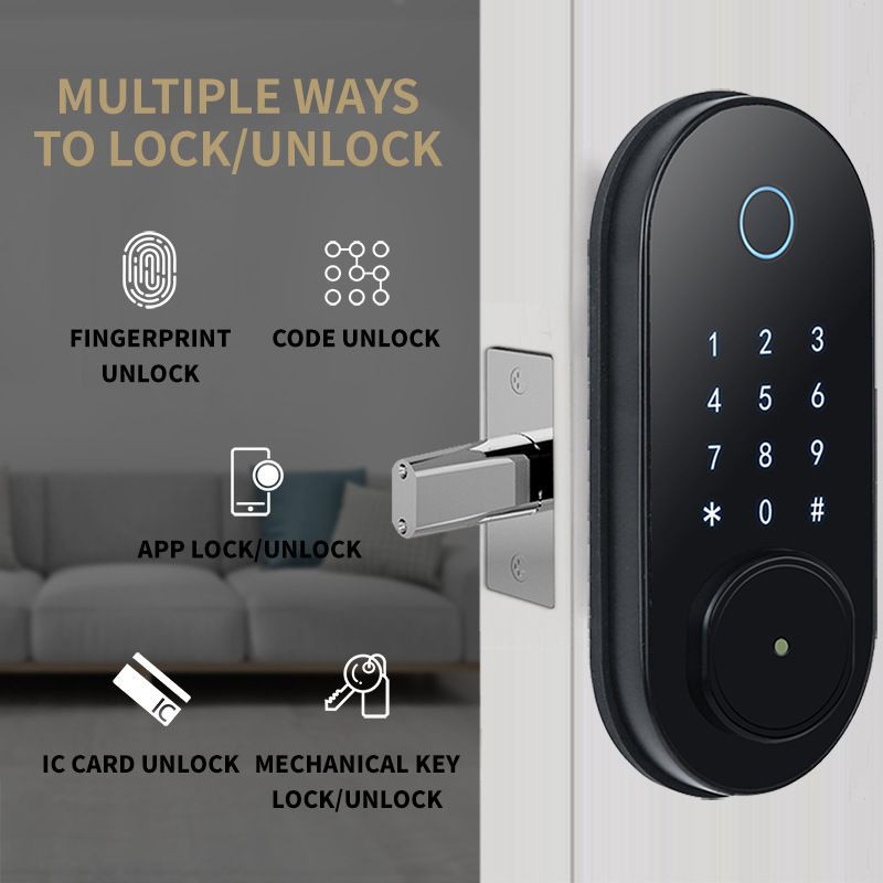 Conlock กลอนดิจิตอลประตูDeadboltlock สั่งงานผ่านAPP CL-165FB - ThaiPick
