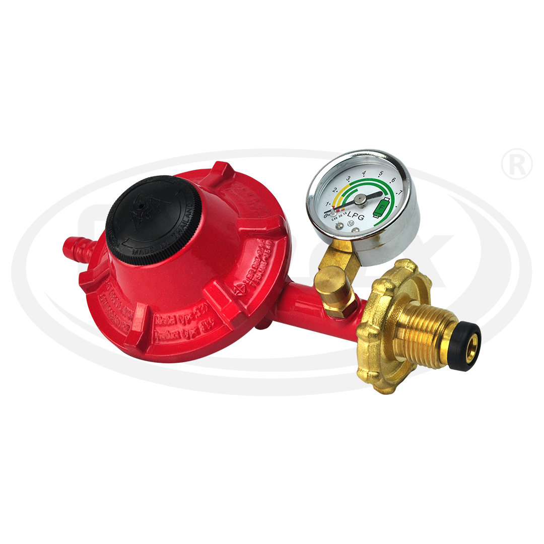 Gmax หัวปรับแก๊สแรงดันต่ำ มีเซฟตี้+เกจวัด VLP-889D Low Pressure ...