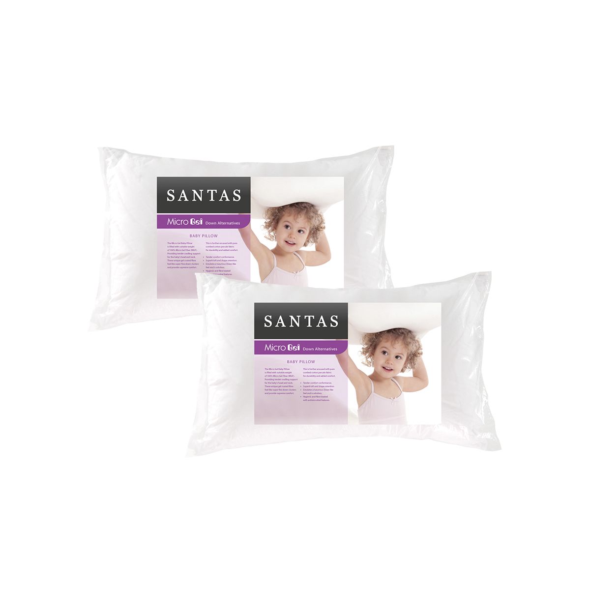 Santas discount microgel pillow