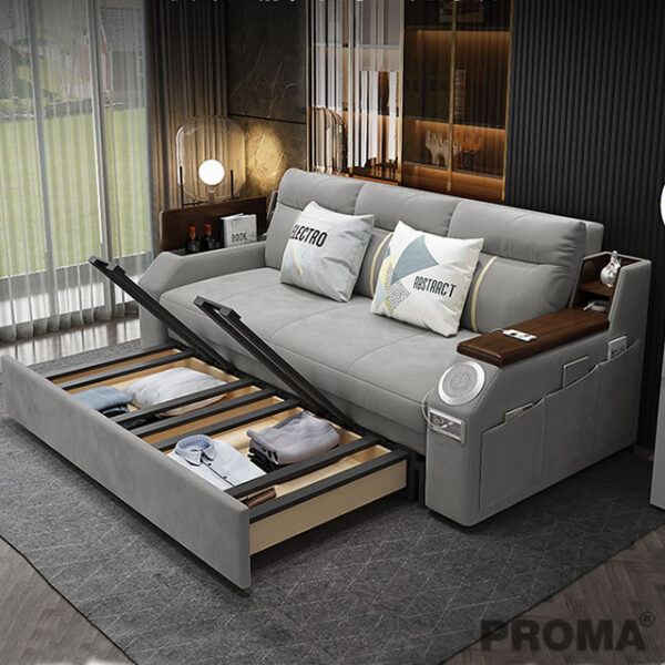 เตียงโซฟาเอนกประสงค์ โซฟาที่นอนพับได้ พร้อมที่เก็บของ Sofa Bed Foldable ...