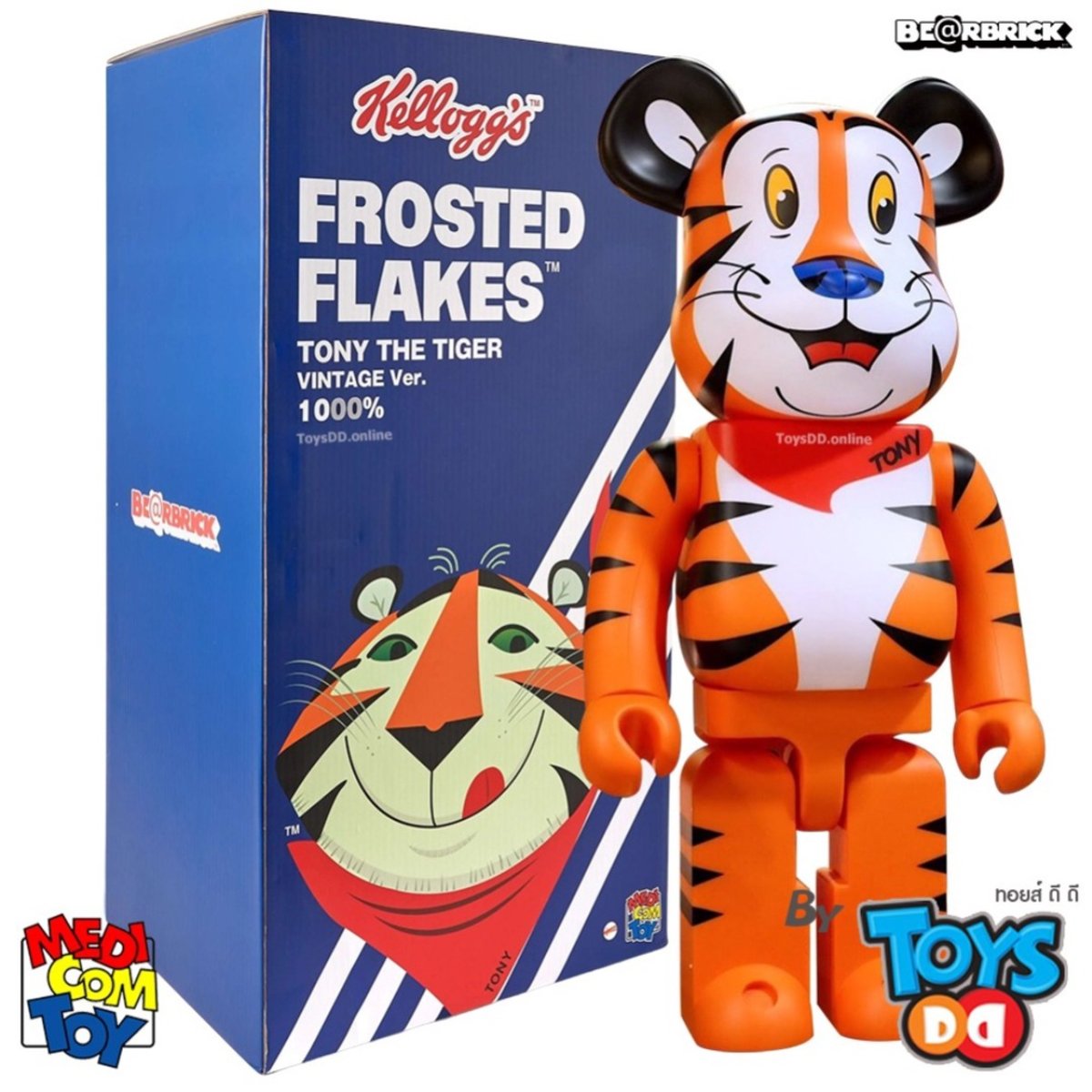 BE@RBRICK TONY THE TIGER VINTAGE Version 1000%, 400% & 100% - NocNoc