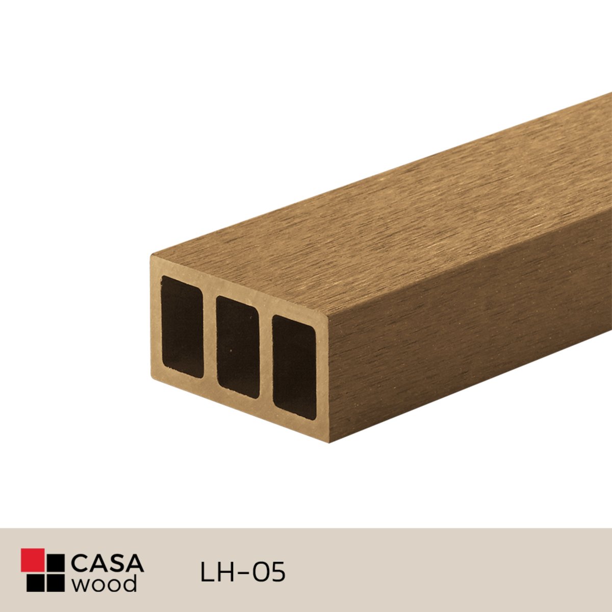 CASA Wood ไม้ระแนง Teak 75 มม. x 38 มม. x ม. LH-05