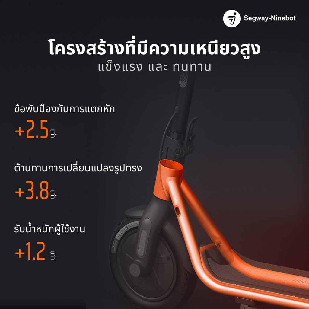 Ninebot F25 สกู๊ตเตอร์ไฟฟ้า F Series 2022 เครื่องศูนย์ MONOWHEEL