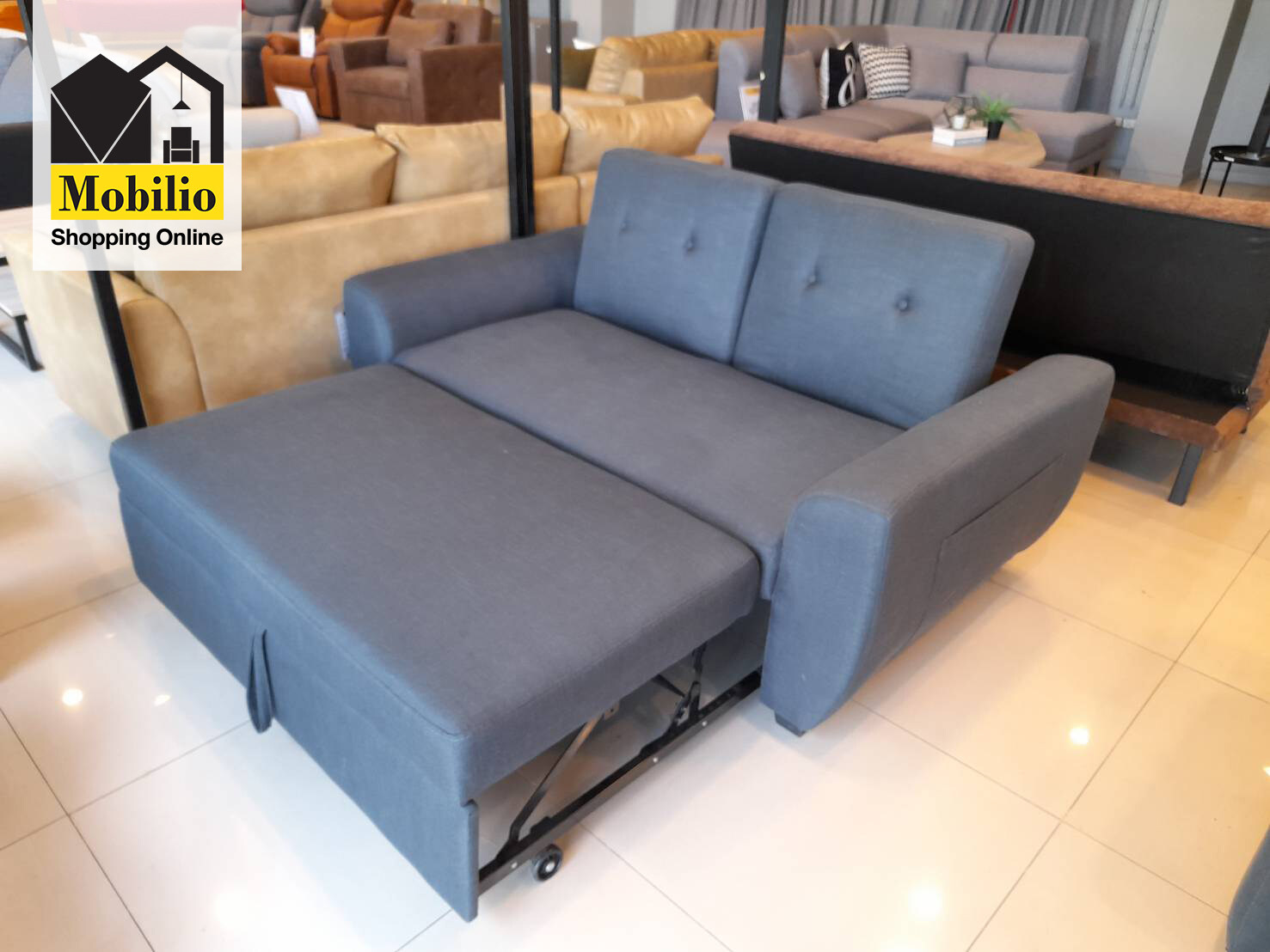 Mobilio Furniture โซฟาปรับนอน รุ่น ANKLE 90 cm fabric K161-5,2ที่นั่ง ...