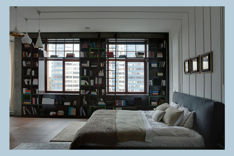 ภาพ: ไอเดียการแต่งห้องนอนสำหรับหนอนหนังสือ