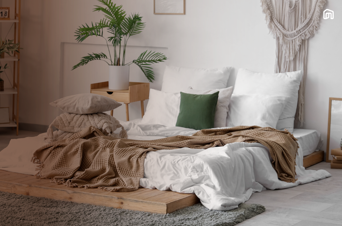 15 ไอเดียแต่งห้องนอนไม่มีเตียง นอนพื้นก็แต่งห้องให้สวยได้